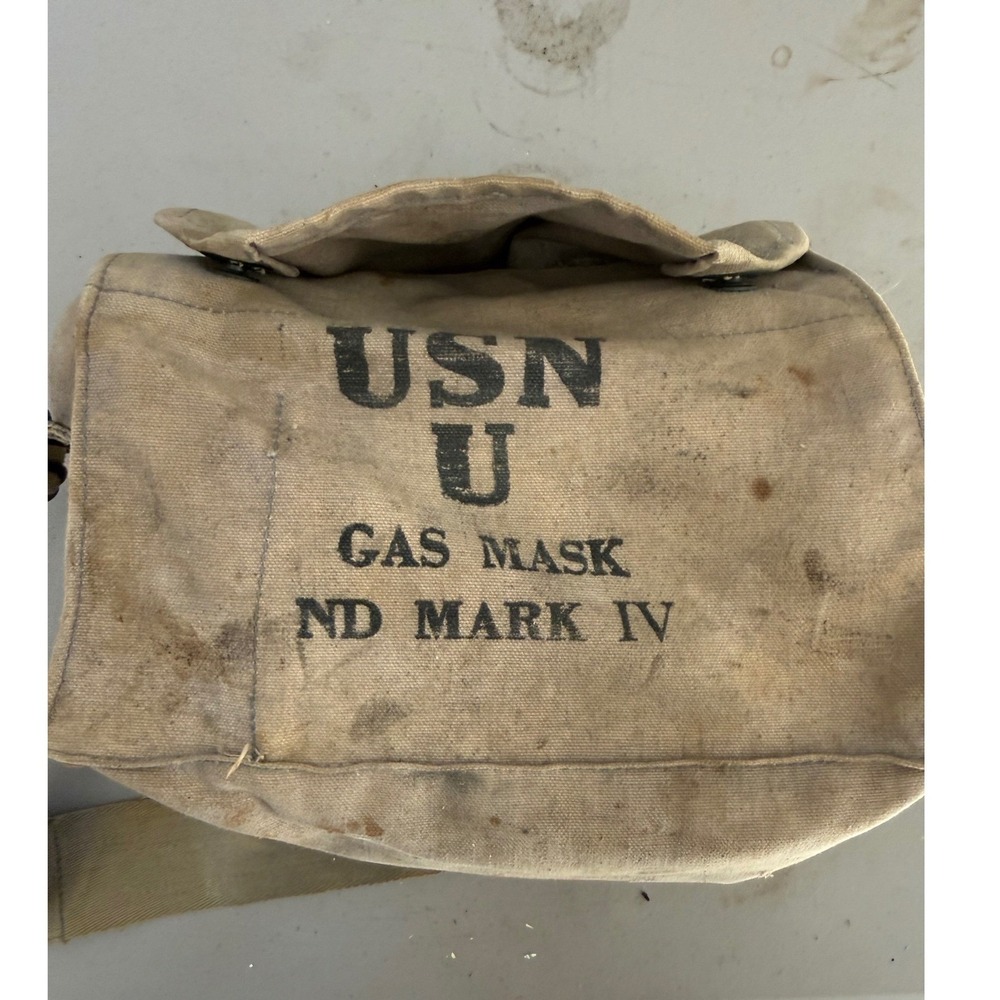 Vintage Military Canvas Messenger Bag Khaki Tan Field Satchel Crossbody Bag